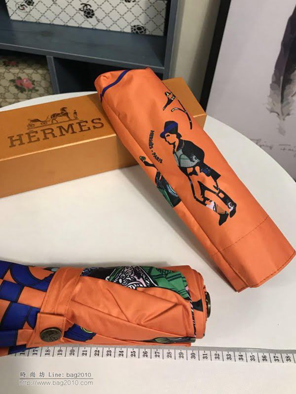 HERMES愛馬仕 年度最新 火爆單品 極品 H家自動傘 防曬隔熱 防紫外線  zm1053